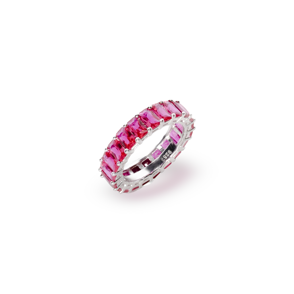 Inel Tennis hot pink