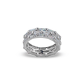 Inel Tennis crystal white