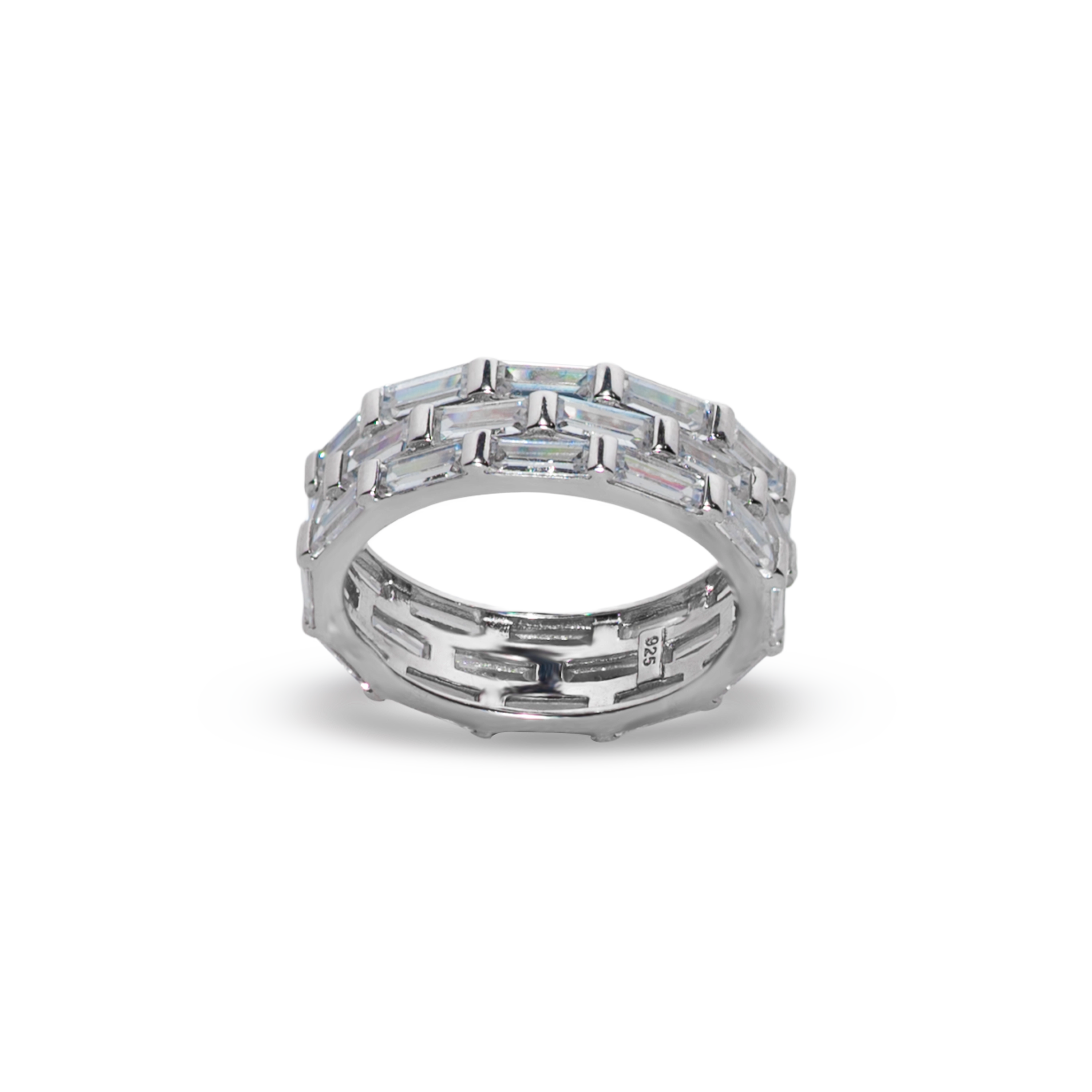 Inel Tennis crystal white