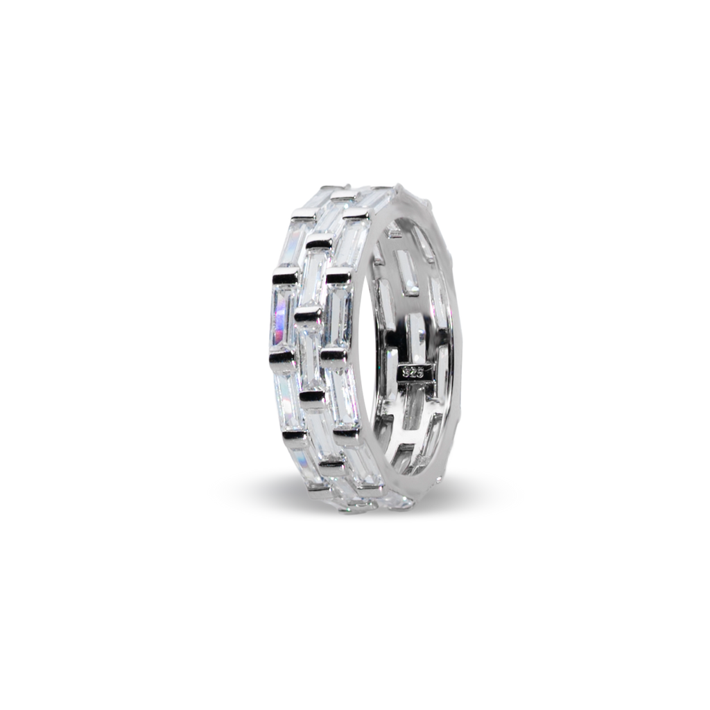 Inel Tennis crystal white