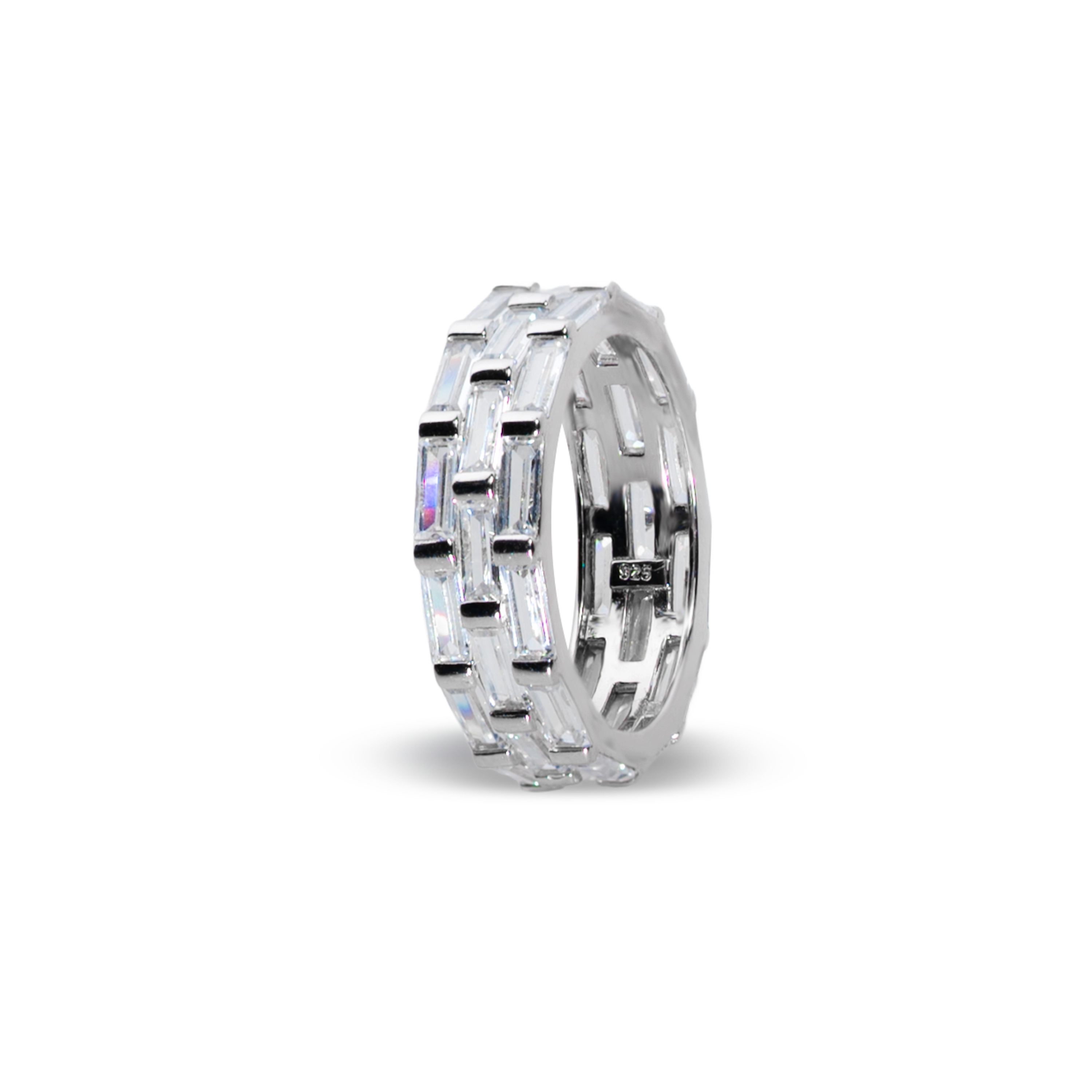 Inel Tennis crystal white