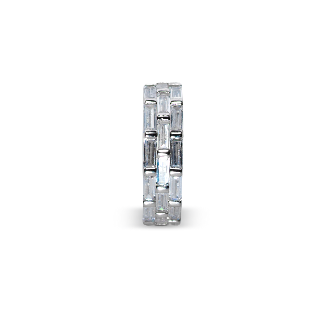 Inel Tennis crystal white