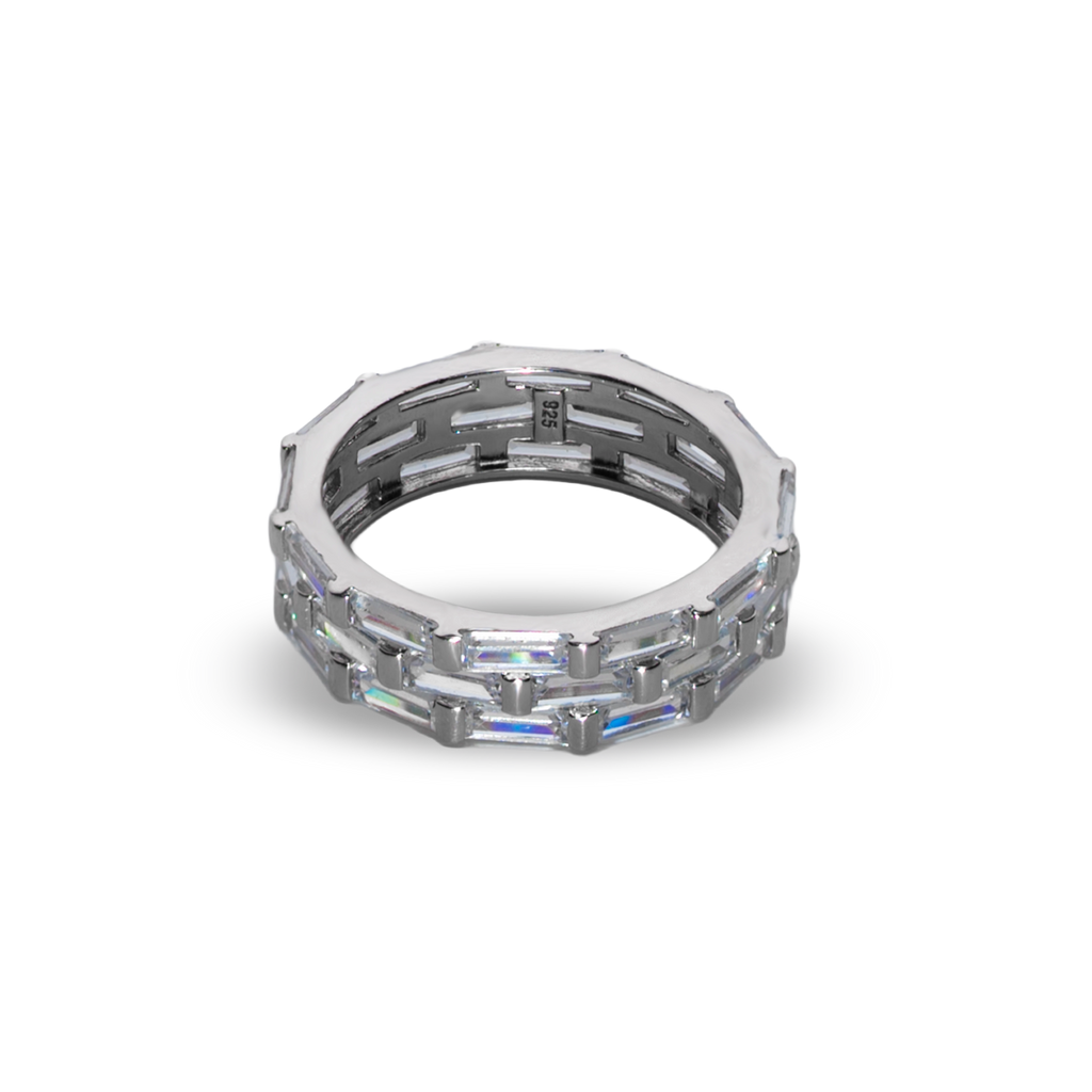 Inel Tennis crystal white