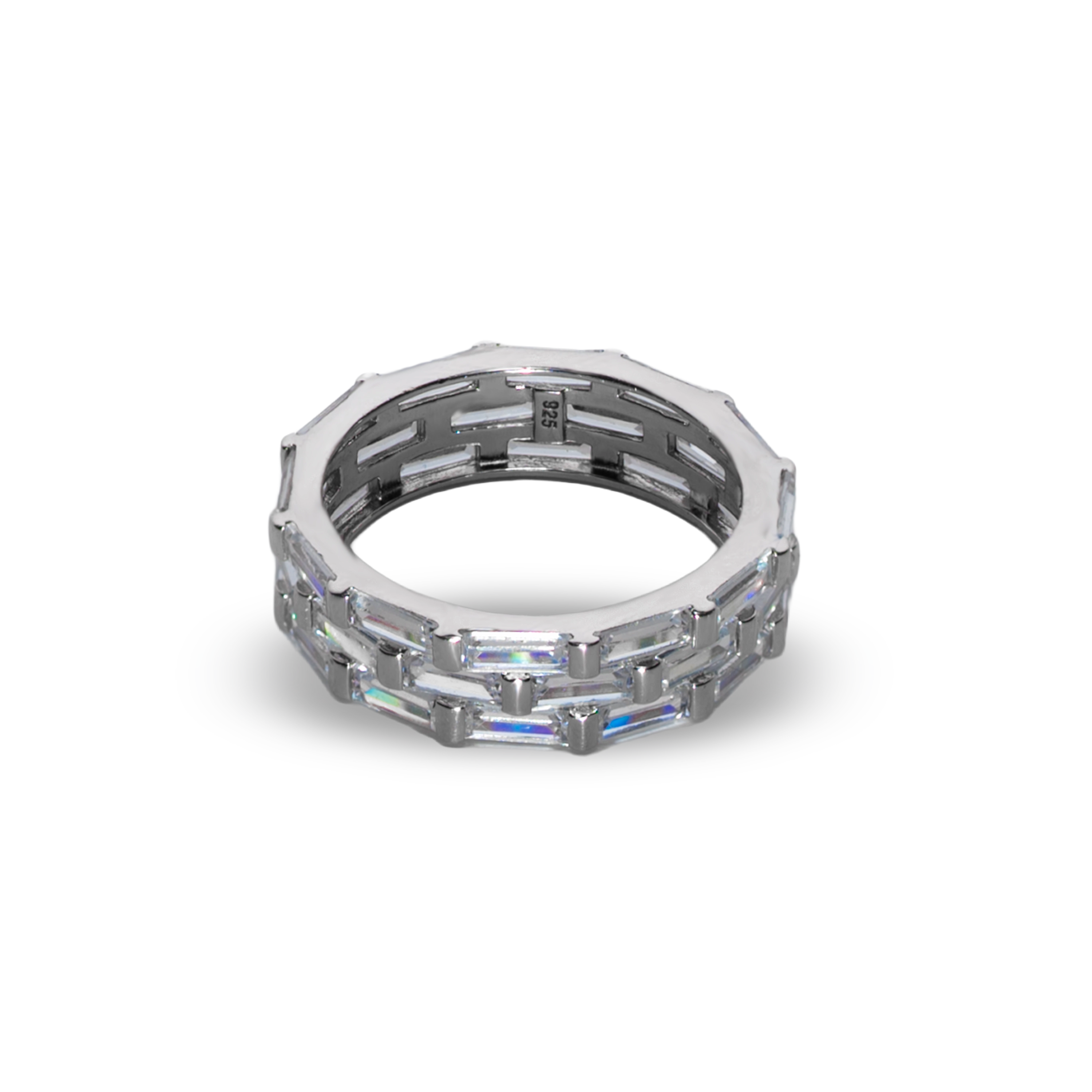 Inel Tennis crystal white