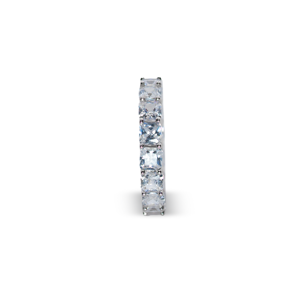 Inel Tennis crystal white