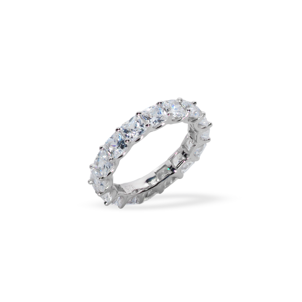 Inel Tennis crystal white