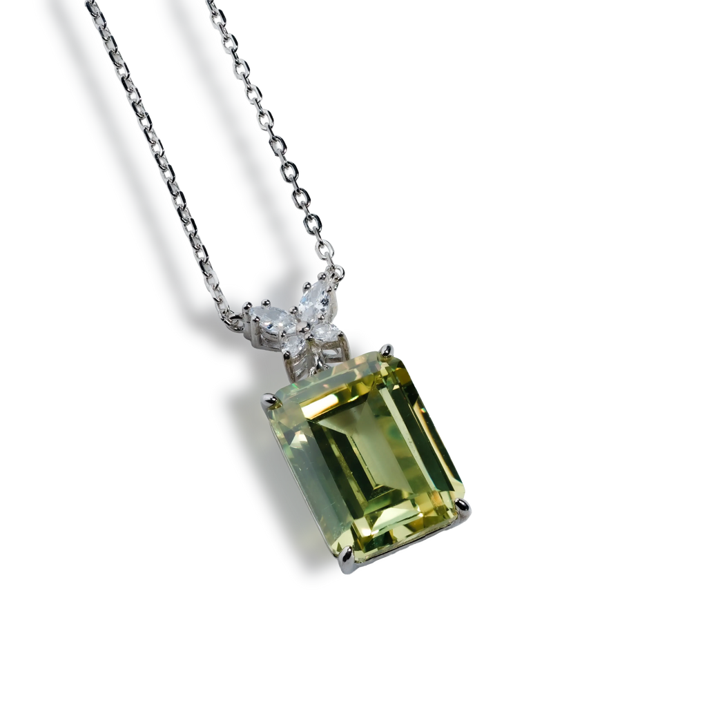 Colier Zirconia Verde Fluture