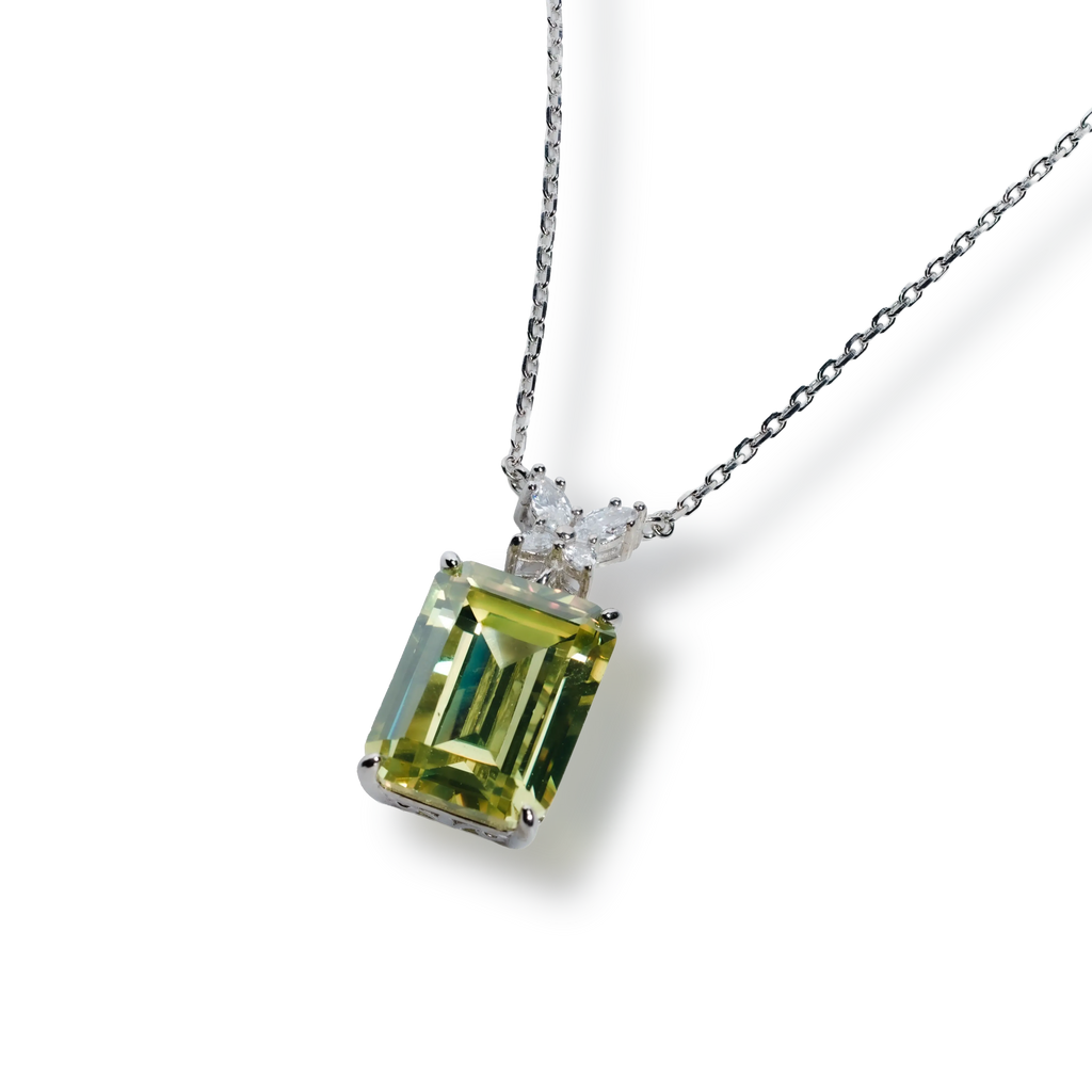 Colier Zirconia Verde Fluture