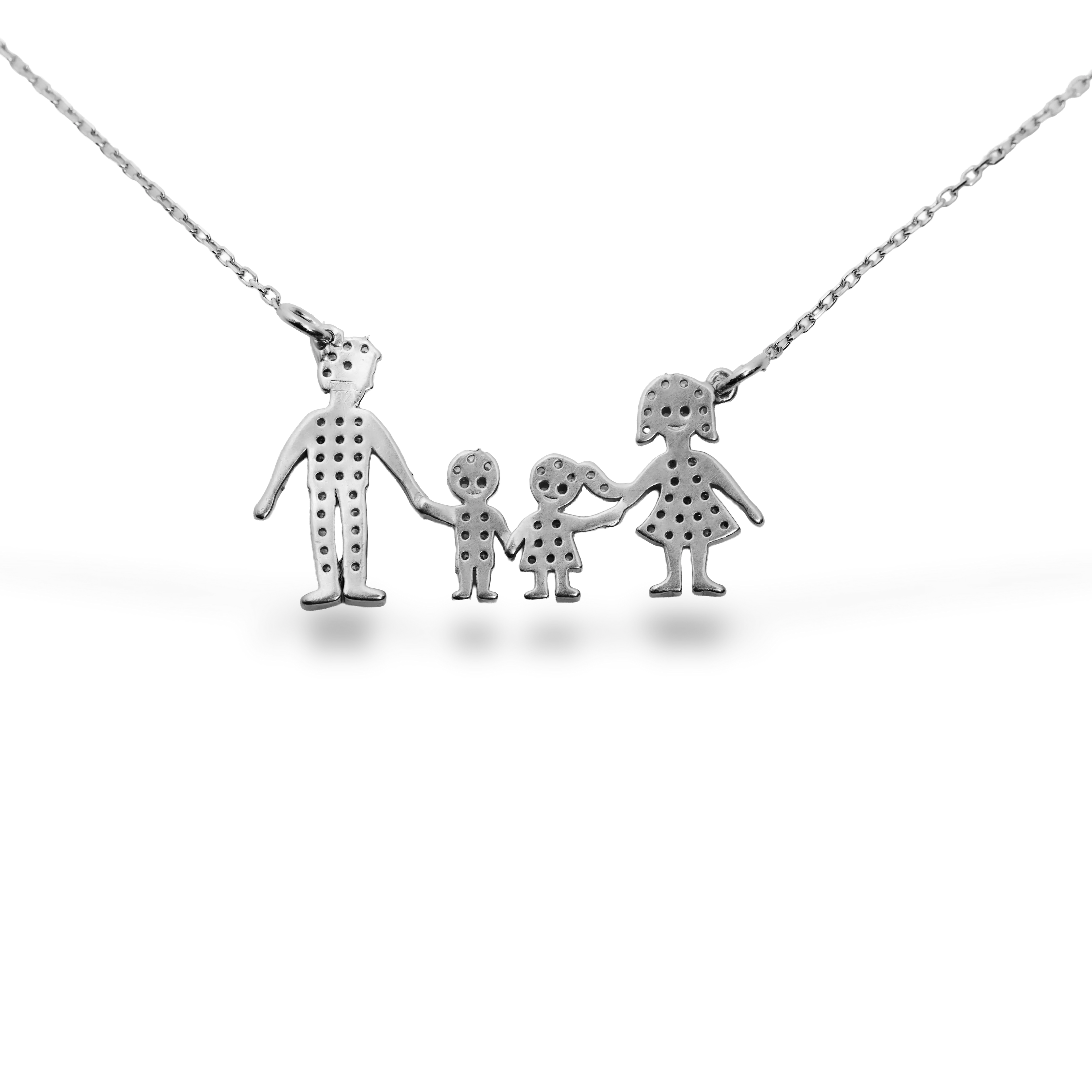 Colier Familie 4 Membrii Shine