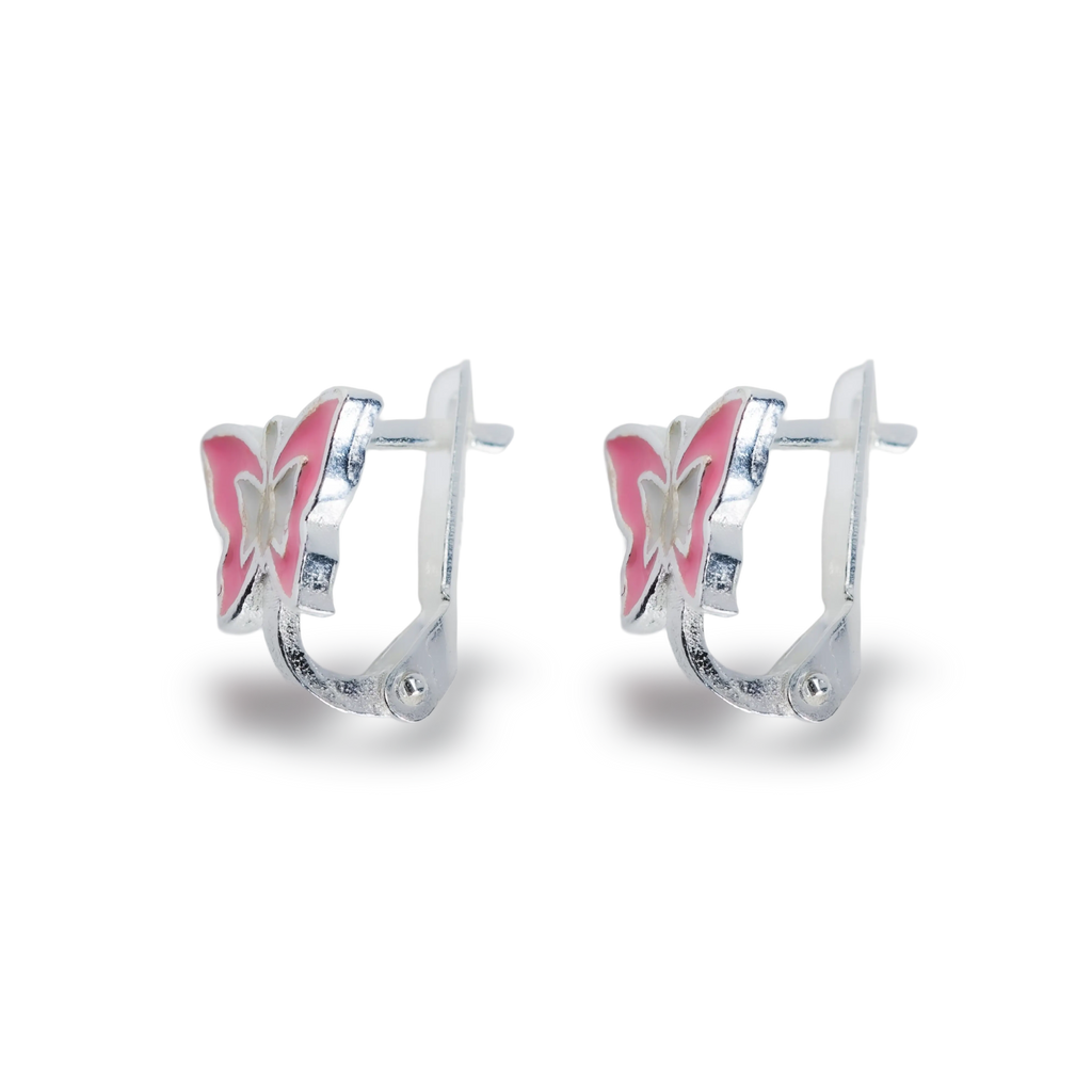 Cercei Kids Fluturas Roz Tortita