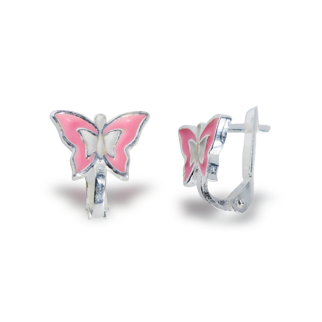 Cercei Kids Fluturas Roz Tortita