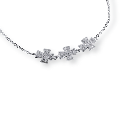 Bratara Cruce Cristal